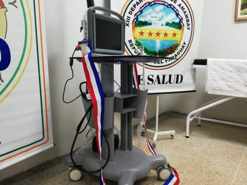 Gobernador habilitÃ³ nuevo equipo de ecografÃ­a del Centro de Salud de barrio Obrero