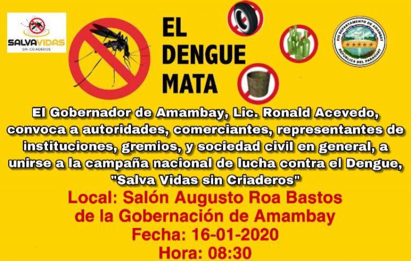 Arranca maÃ±ana en Pedro Juan campaÃ±a â€œSalva vidas sin criaderosâ€