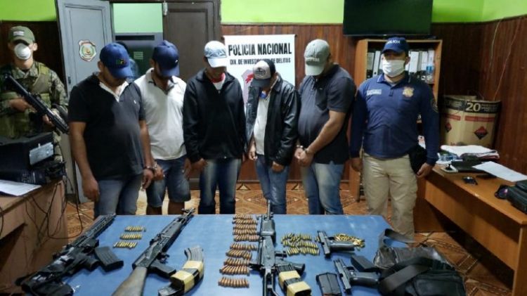 PrisiÃ³n preventiva para detenidos con armas en Yby YaÃº 