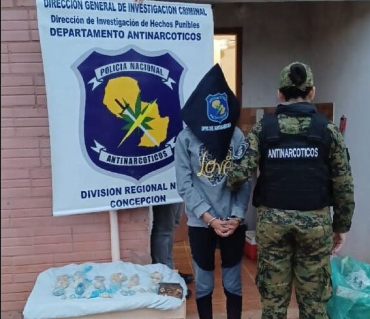 Antinarcóticos apresó a una mujer con más de un kilo de crack