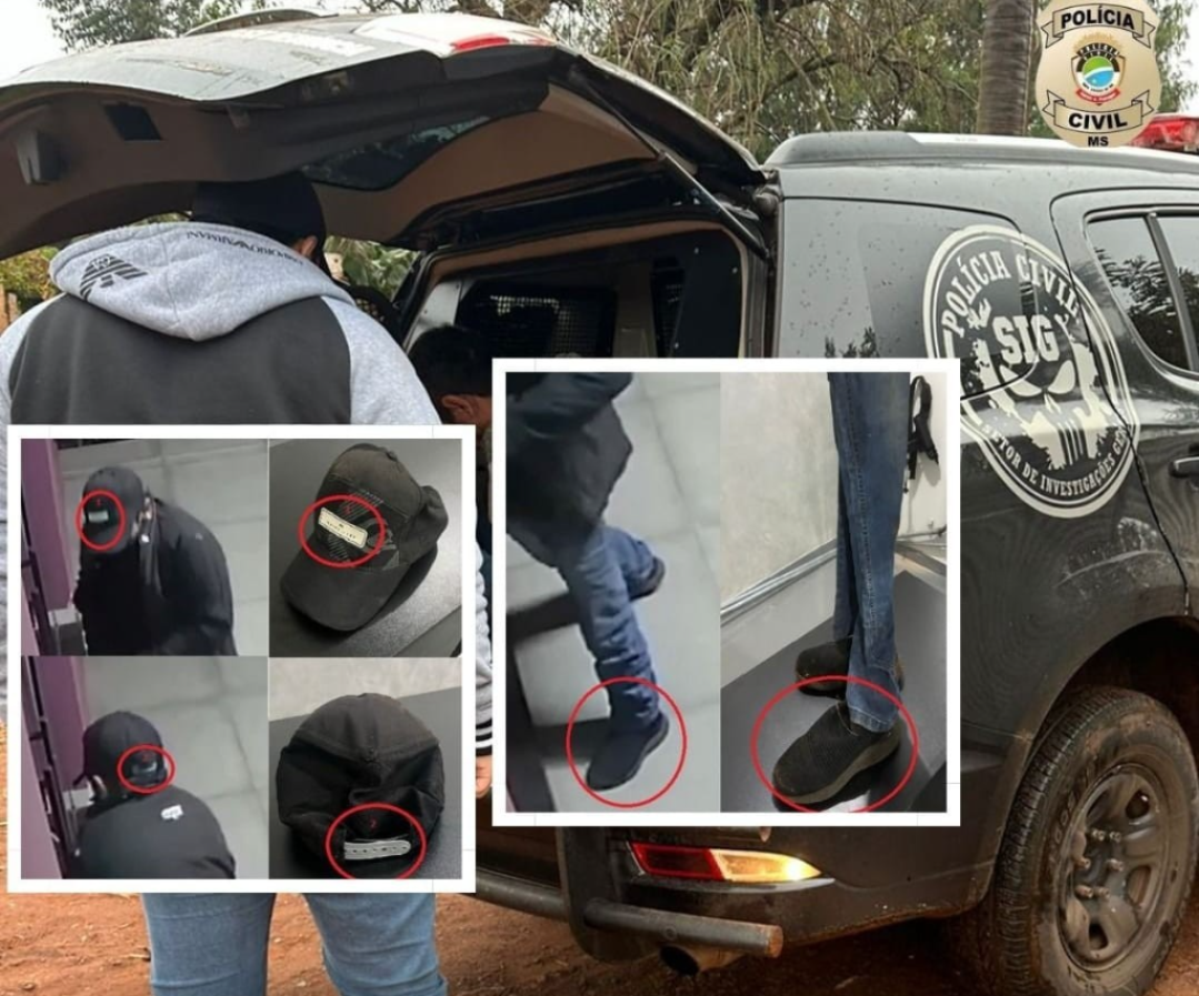  Policía Civil detiene a "Perninha" sospechoso de robo y hurto en un establecimiento comercial de Ponta Porã