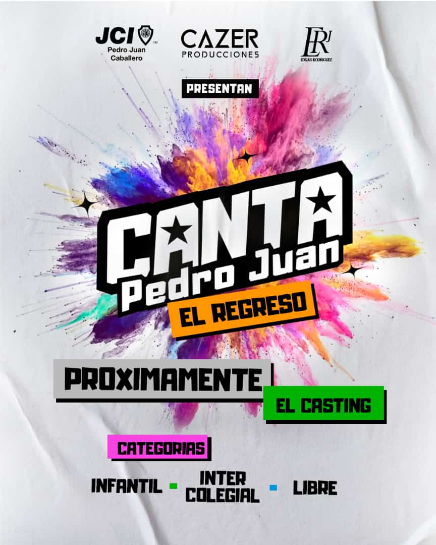 Después de más de una década, está de regreso el festival más importante de todos los tiempos en nuestra ciudad “Canta Pedro Juan”.