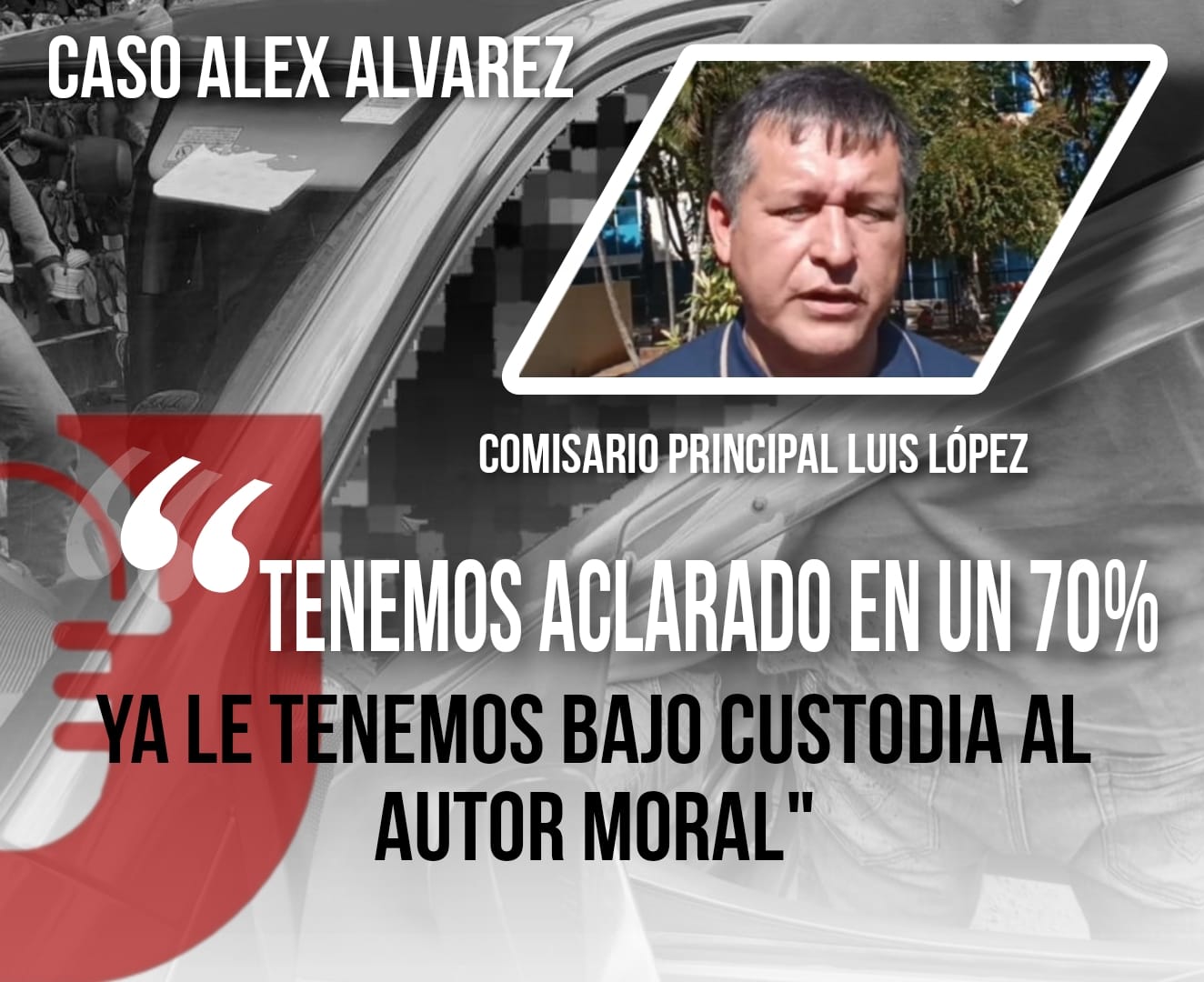Caso Alex Alvarez con 70% de avance